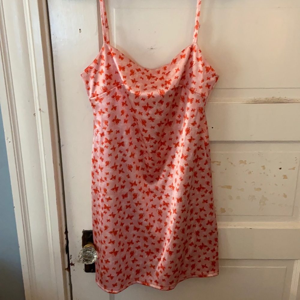 Fun butterfly pink dress